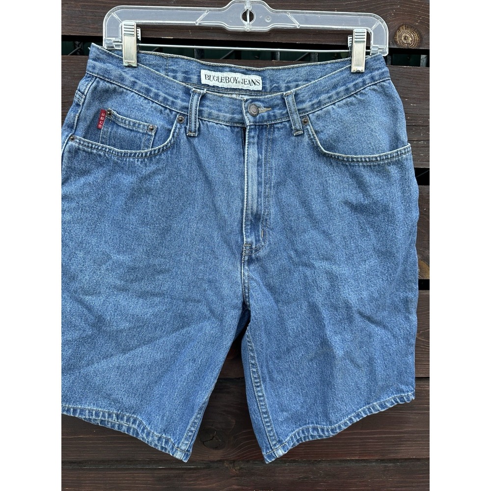-*Vintage 90s Bugle Boy Denim Jean Shorts Jorts Waist 30" Inseam 10"